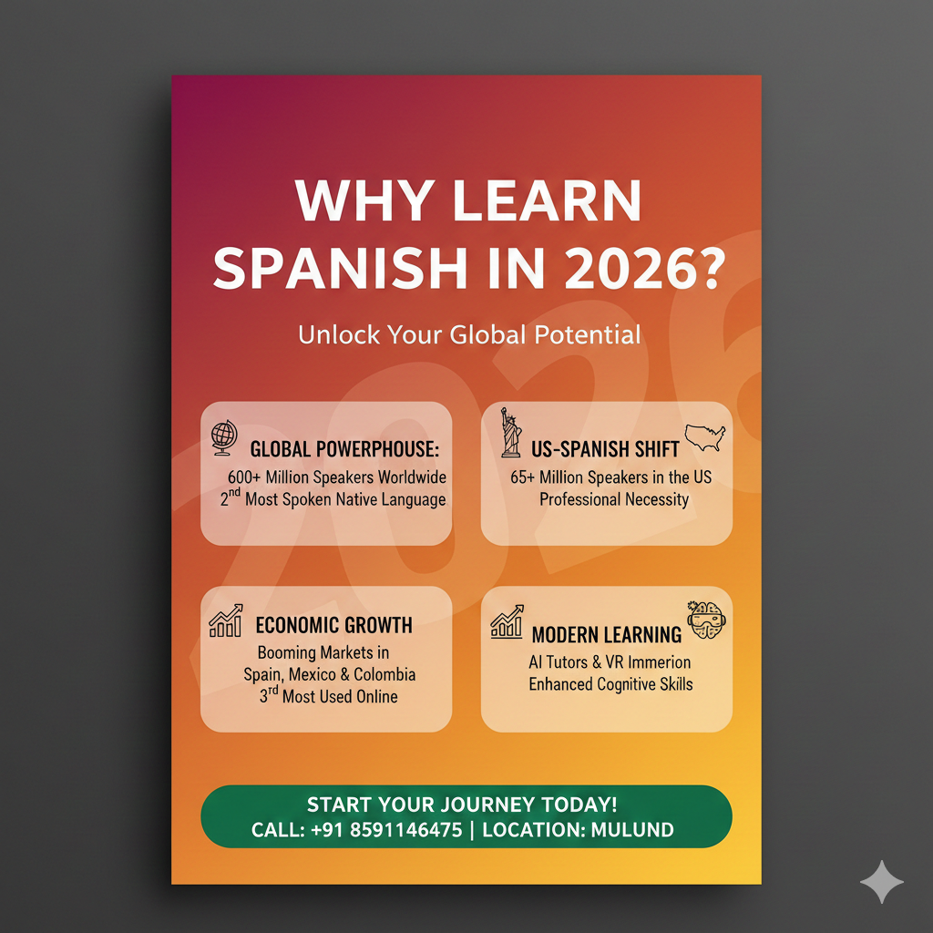 “Why learn Spanish in 2026 – Spanish speaking classes in Mulund by Skillingo Academy”